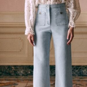 Sezane Emilio Trousers Bleach - Size 4